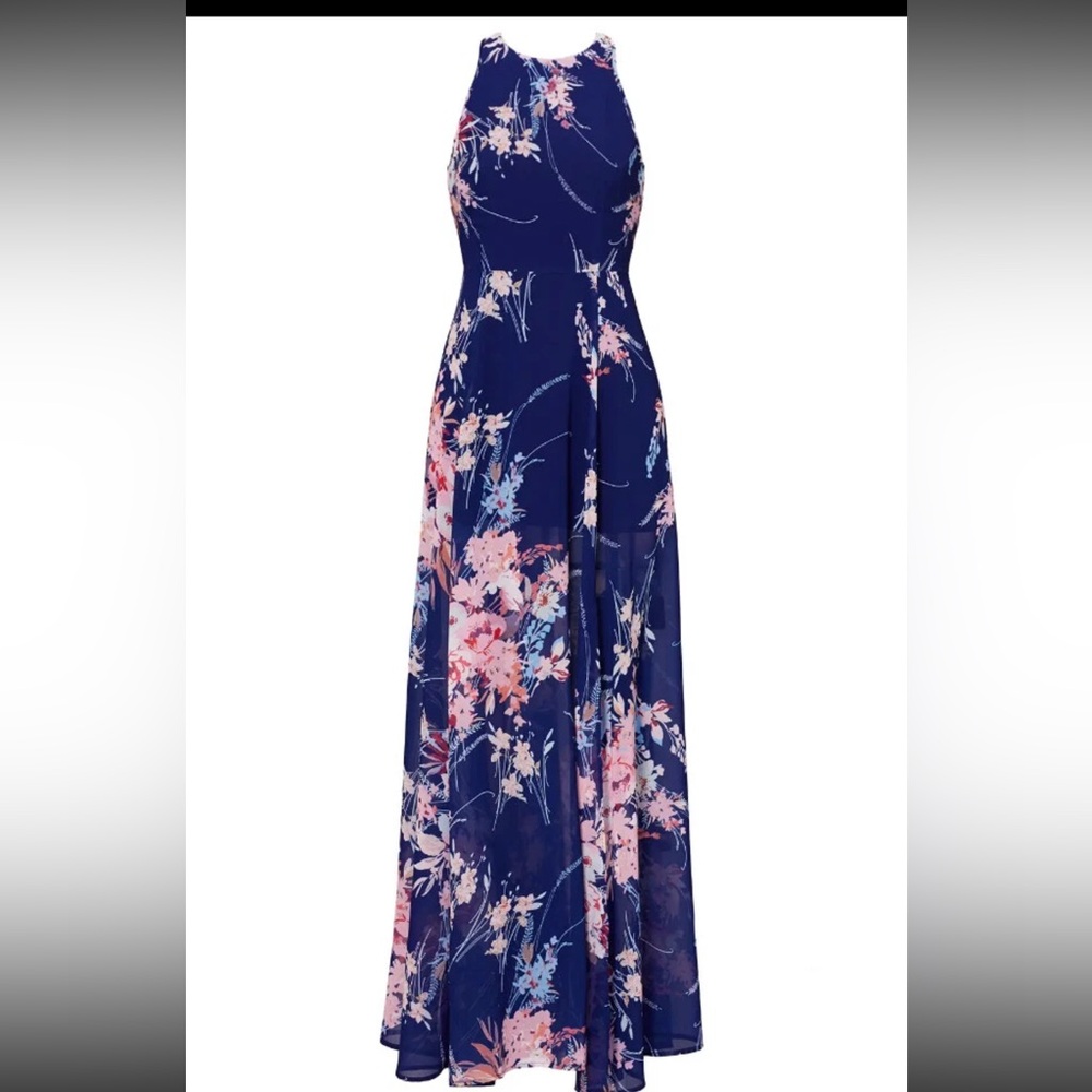 YUMI KIM Women's Botanical Garden Navy Dream Maxi Dress #DR2300m NWT